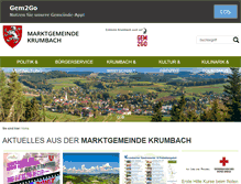 Tablet Screenshot of krumbach-noe.at